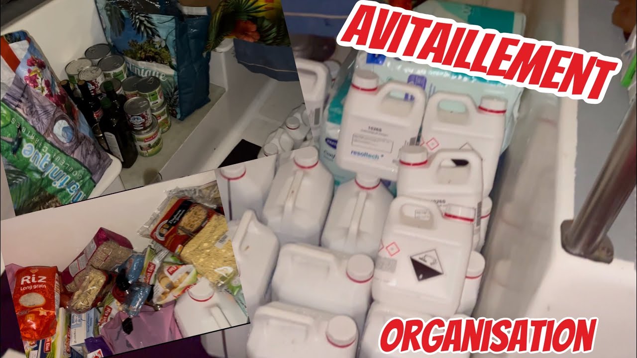 ⁣#179 On commence l'avitaillement et chargement de l'époxy pour notre Catamaran