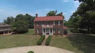 Aerial footage of Historic Sandusky