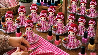 I did something incredible with nail polish and fabric—doll ideas using nail polish bottles💅🏼 screenshot 4