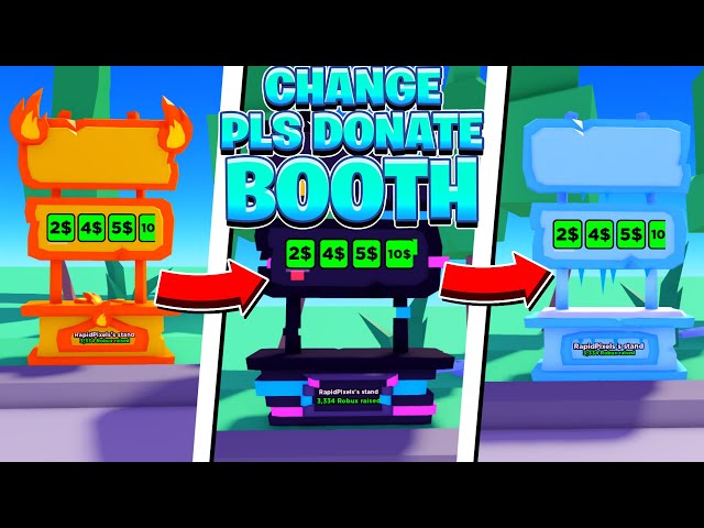 Roblox Pls Donate default booth by pascuu2858