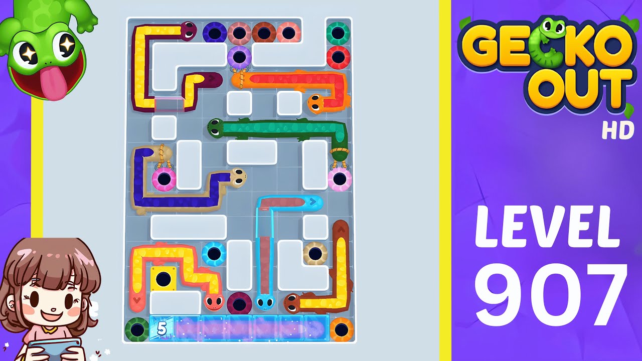 Level 907 Gecko Out Level 907 Solution Walkthrough - YouTube