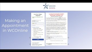 Scheduling a WCOnline appointment
