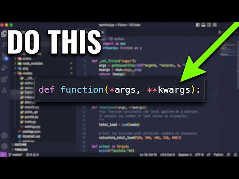 Python Arbitrary Arguments Explained | Lec 31