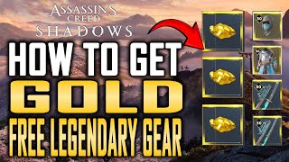 Assassins Creed Shadows How To Get GOLD and FREE LEGENDARY ARMOR , Weapons | Free Rewards