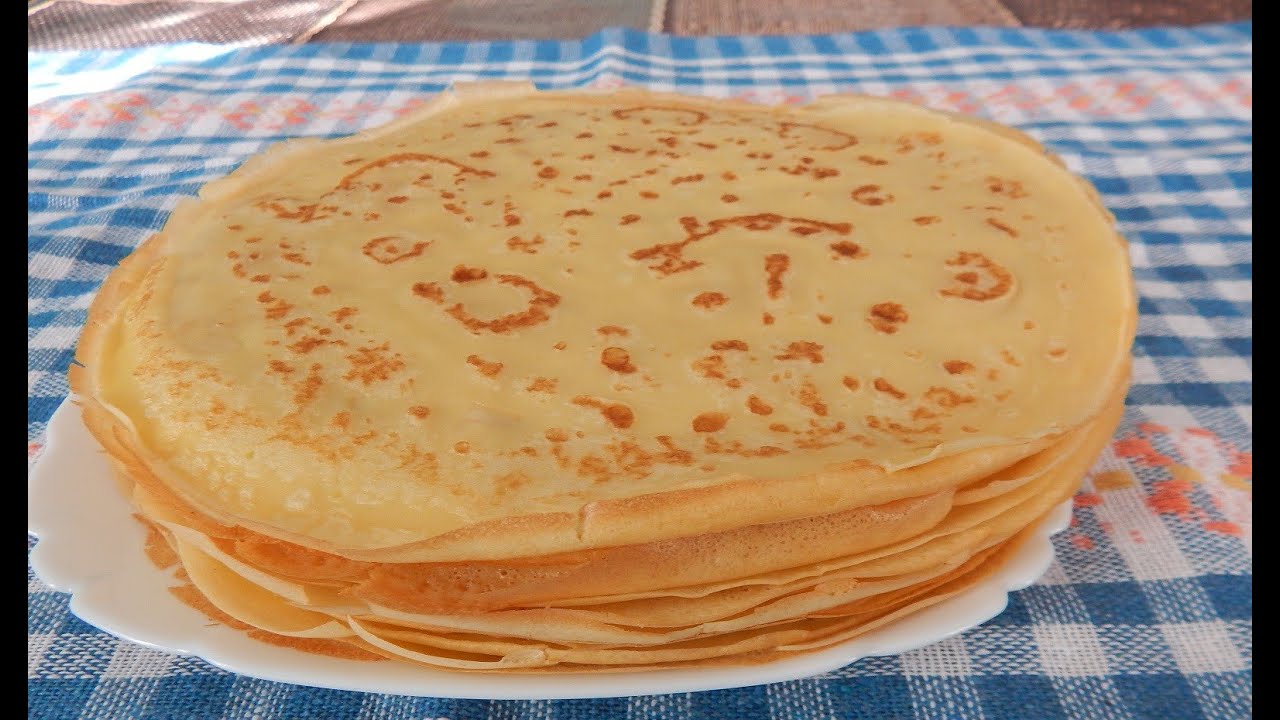 ⁣Домашние блины✧ Блины на молоке ✧ Простой и вкусный рецепт тонких блинчиков