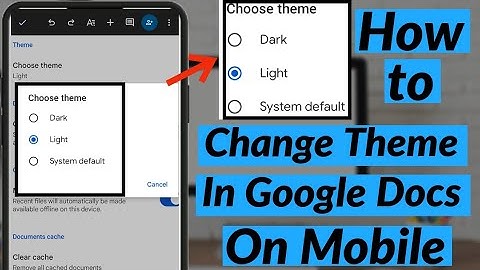 How to Change Theme in Google Docs on Mobile | How to Enable Dark Theme in Google Docs On Mobile