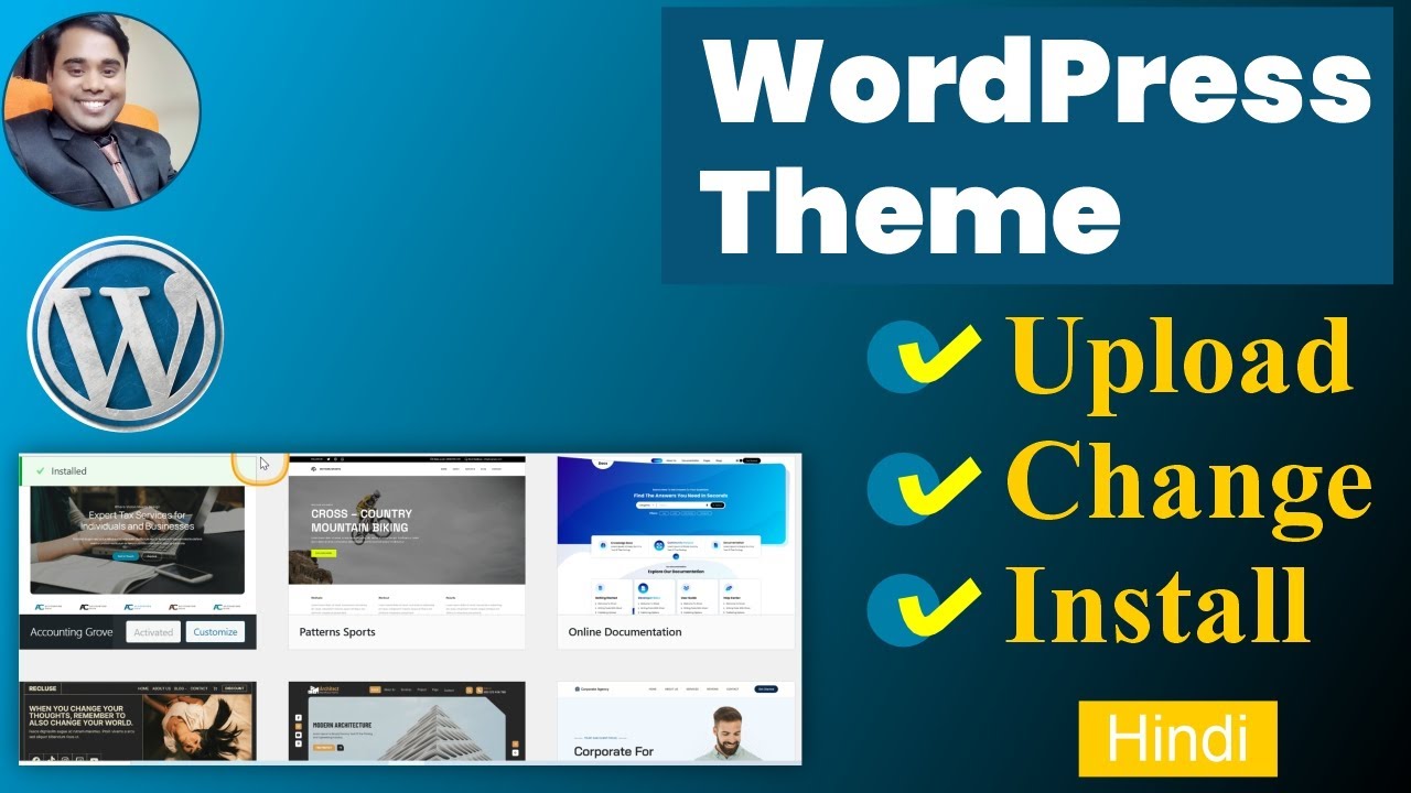 WordPress Me Theme Upload Install & Change Kaise Kare