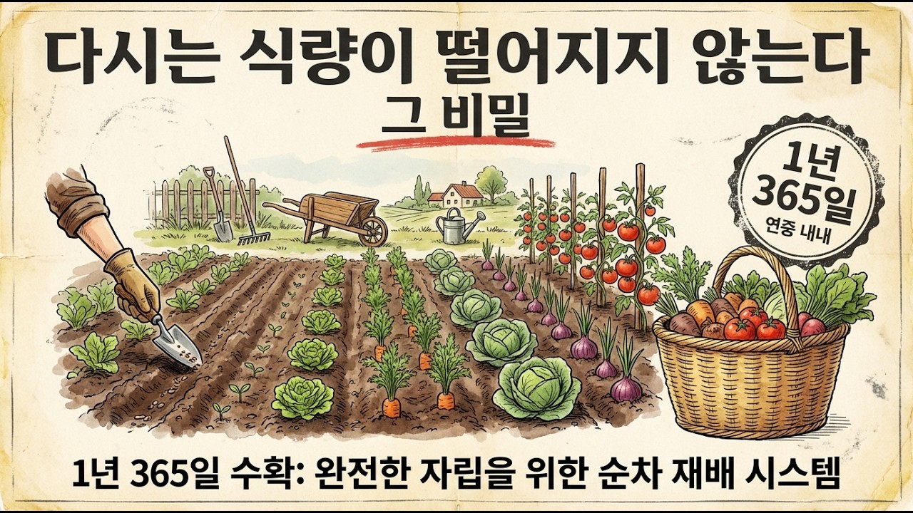 1년 365일 수확: 완전한 자립을 위한 단계별 파종 시스템