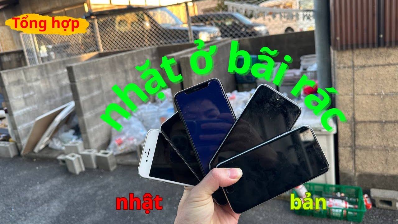 Nhặt Được Điện Thoại Ở Bãi Rác Nhật Bản | Có Cái Nào Còn Dùng Được Không?