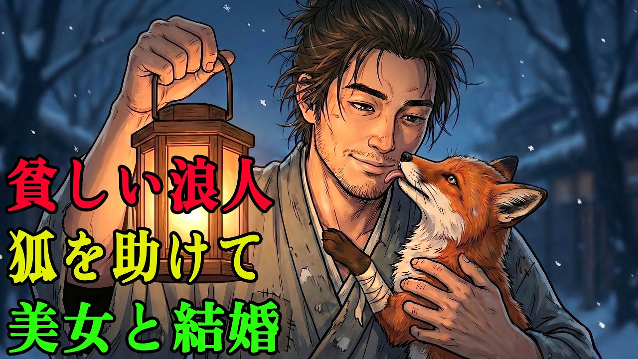 罠にかかった赤い獣を助けた貧しい浪人。その後に美しく甲斐性のある妻を娶り、幸せを掴んだ | 野談 | 伝説 | 昔話 | 説話 | 民話