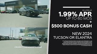 Get 1.99% financing + NO sales tax at Crain Hyundai of North Little Rock! Hyundai In North Little Rock