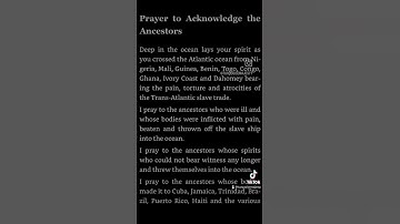 Thumbnail of “Prayer to Acknowledge the Ancestors” from I Hear Olofi’s Song #prayer #ancestors #blackhistorymonth