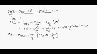 Slope and Deflection Method Part II