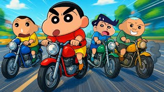 Download Lagu Shinchan VS Kazama VS Masao VS Bochan In Bullet Race 😱🔥 | Shinchan Playing Traffic Rider 😂 MP3 Download Lagu Shinchan VS Kazama VS Masao VS Bochan In Bullet Race 😱🔥 | Shinchan Playing Traffic Rider 😂 MP3