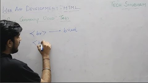 Empty Tags and Hands on Practical Session on HTML for class XII I.P by Tech Shubham