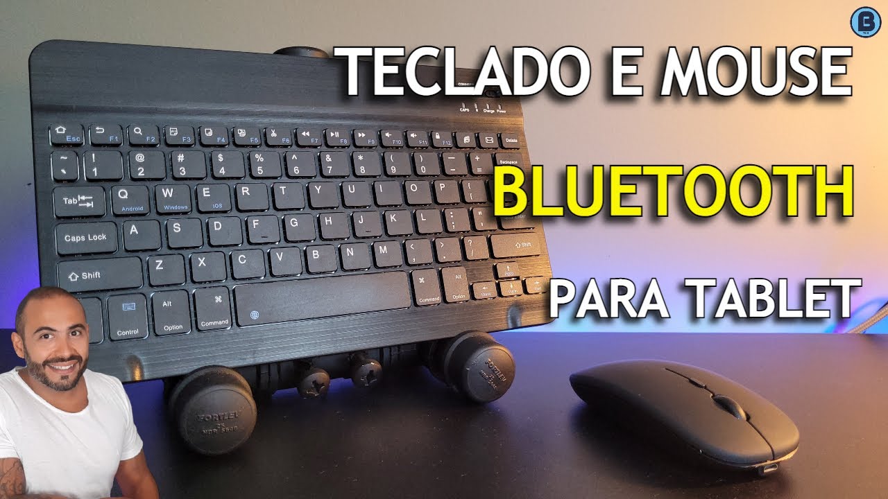 TECLADO E MOUSE BLUETOOTH - UPGRADE NO TABLETE / SETUP PORTÁTIL