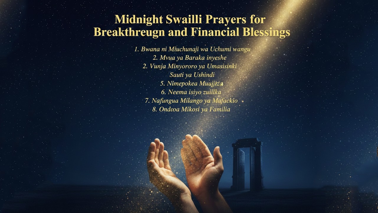 Midnight Swahili Prayers for Breakthrough and Financial Blessings  |   2026