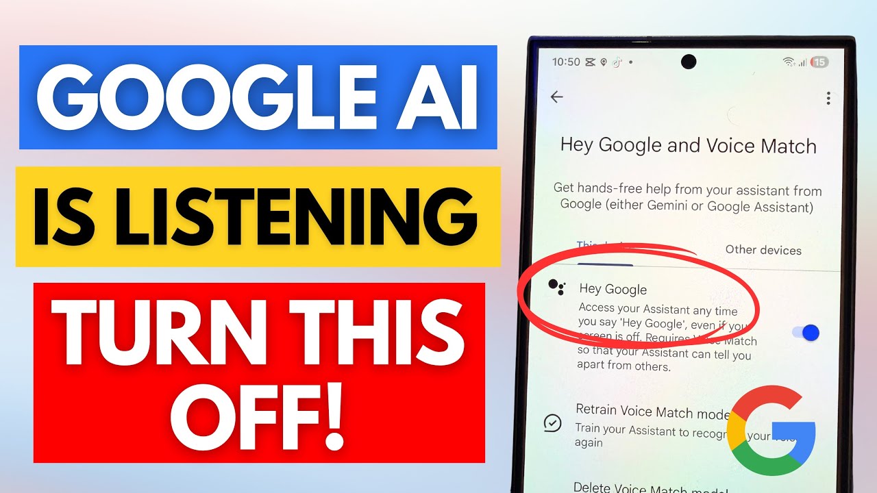 Google AI is Recording You — TURN THIS OFF NOW! - YouTube