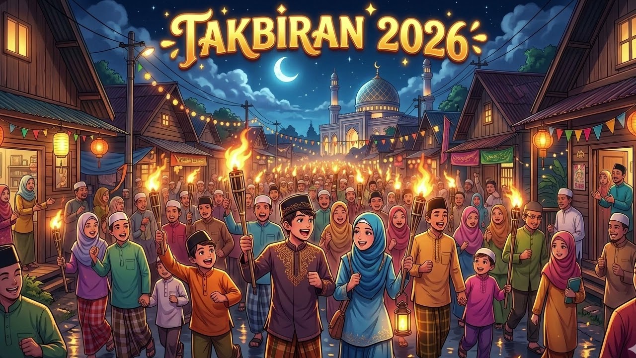 Takbiran Idul Fitri 2026 🕌 Gema Takbir Menyambut Hari Kemenangan