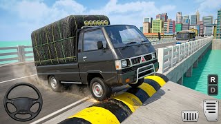 🔥Mitsubishi L300 Pickup Truck Speed Breaker Off-Road Challenge 😱| BUSSID screenshot 4