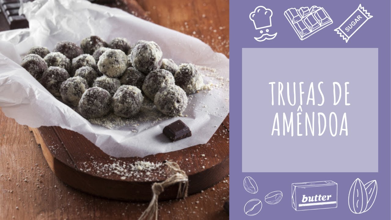 Trufas de amêndoa (receita fácil)