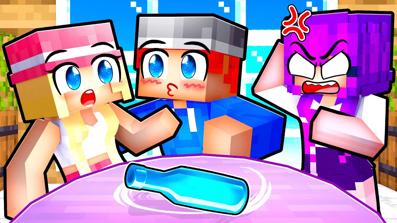 Minecraft but it's SPIN THE BOTTLE With My CRUSH!