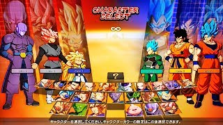Dragon Ball Fighterz - All New Characters Select Screen & Stages - Goku Black, Ssgss, Hit Gameplay