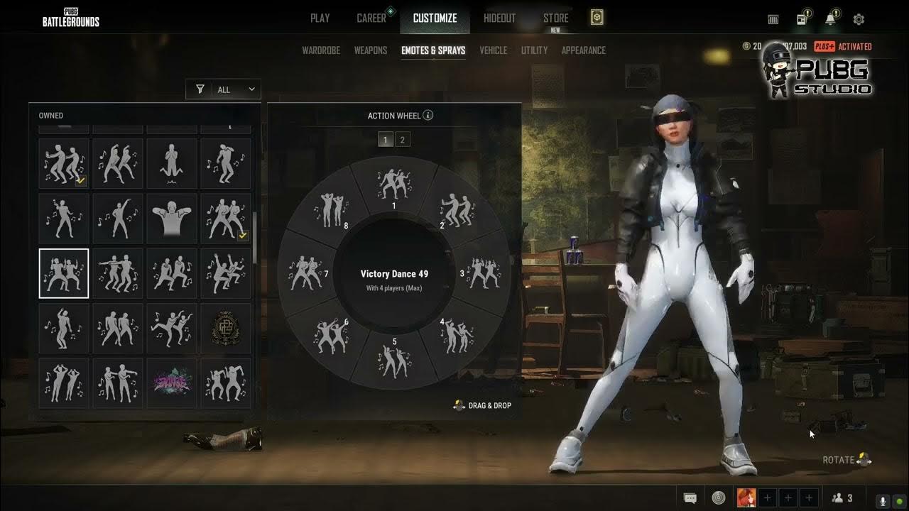 PUBG Skin Moon Rabbit Bundle, and Victory Dance 49 - YouTube