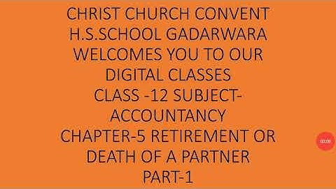 Class 12 Accounts Chapter 5 Part 1  Retirement Of a Partner MP Board by Amit Toshniwal