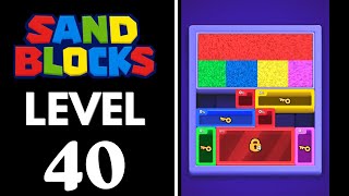 Sand Blocks: Drop Puzzle Level 40 Walkthrough 