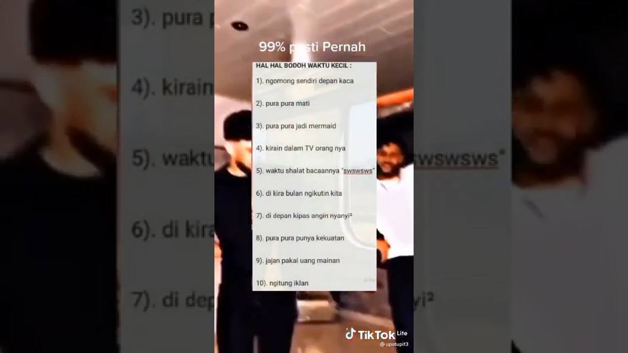 hal hal bodoh yang pernah kalian lakukan