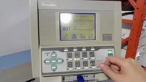 How to delete design from internal memory of Barudan 6 head embroidery machine