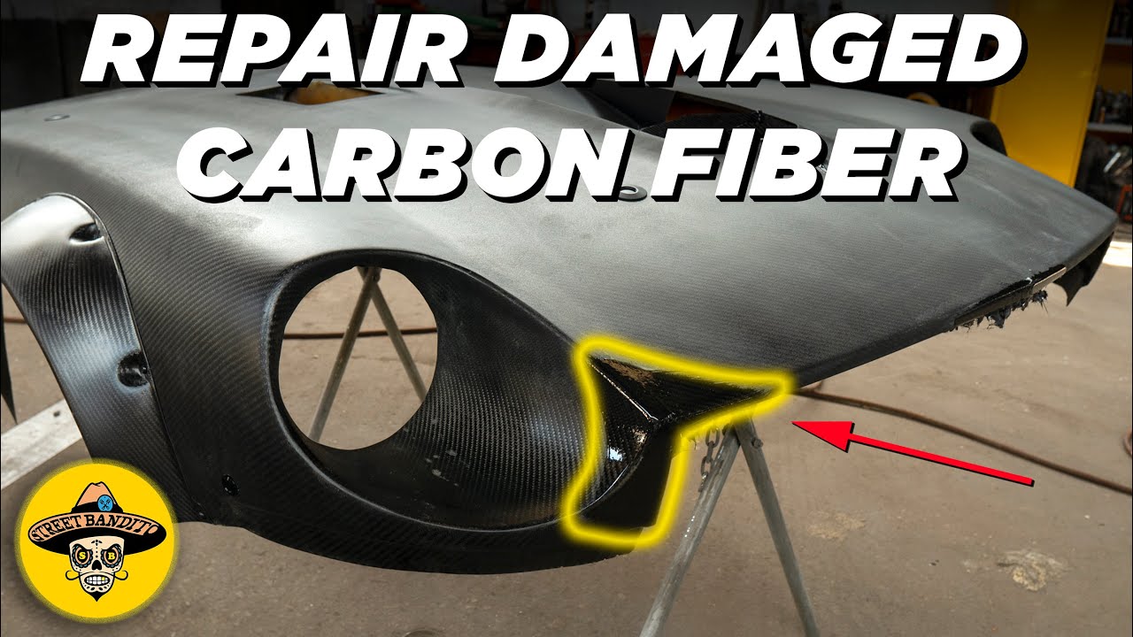 How to Fix Damaged Carbon Fiber 240z Datsun Hood Repair (EP 66