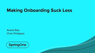 Making Onboarding Suck Less