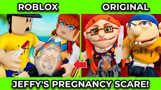 SML Movie vs SML ROBLOX: Jeffy's Pregnancy Scare ! Side by Side