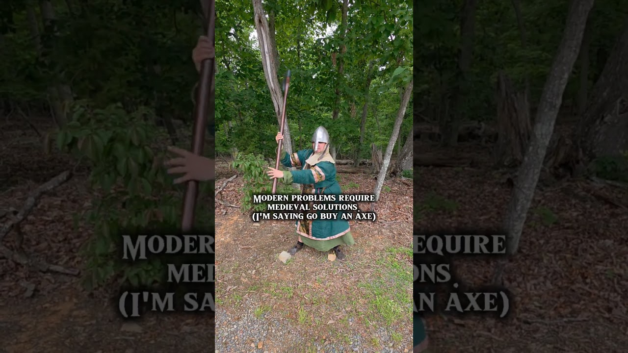 FOR DISPLAY PURPOSES OF COURSE. #medieval #cosplay #viking #axe #bannerlord #kcd2 #fyp #trending