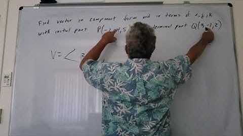 Vectors Initial and Terminal Points