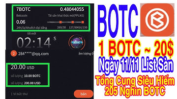 BOTCOIN 1 BOTC ~ 20$ NGÀY 11 THÁNG 11 LIST SÀN TỔNG CUNG 205 NGHÌN SIÊU HIẾM | Kiếm Tiền