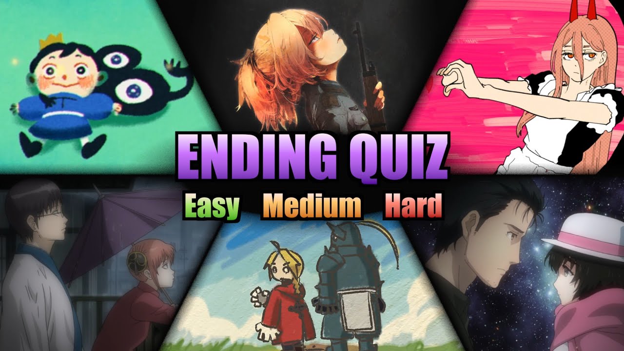 Anime Ending Quiz 🎶 | 60 Endings (Easy - Hard) - YouTube