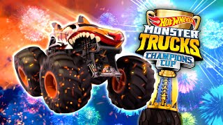 @HotWheelsFrance| LA VIDEO MUSICALE OFFICIELLE | 🎶 | la coupe des champions des MONSTER TRUCKS 🏆 screenshot 3