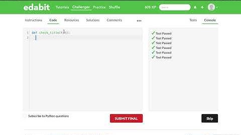Python Function: Check If String Is In Title Case