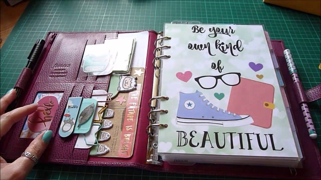 Bullet Journal set up in my Filofax Finsbury August YouTube