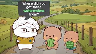 Grandpa Catches Daabu And Button With Stolen Watermelons  bdc1167