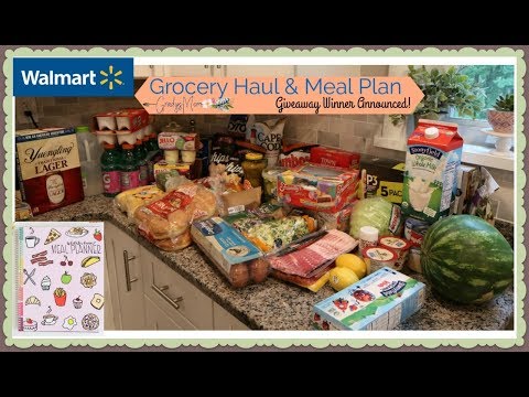 Wal-Mart Grocery Haul | Meal Plan & Giveaway Winner Announced!