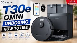 ECOVACS DEEBOT T30e Omni Unboxing & Complete Setup Guide | How to Use, App Setup & First Run