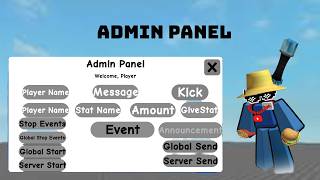 Admin Panel Roblox Studio == full video