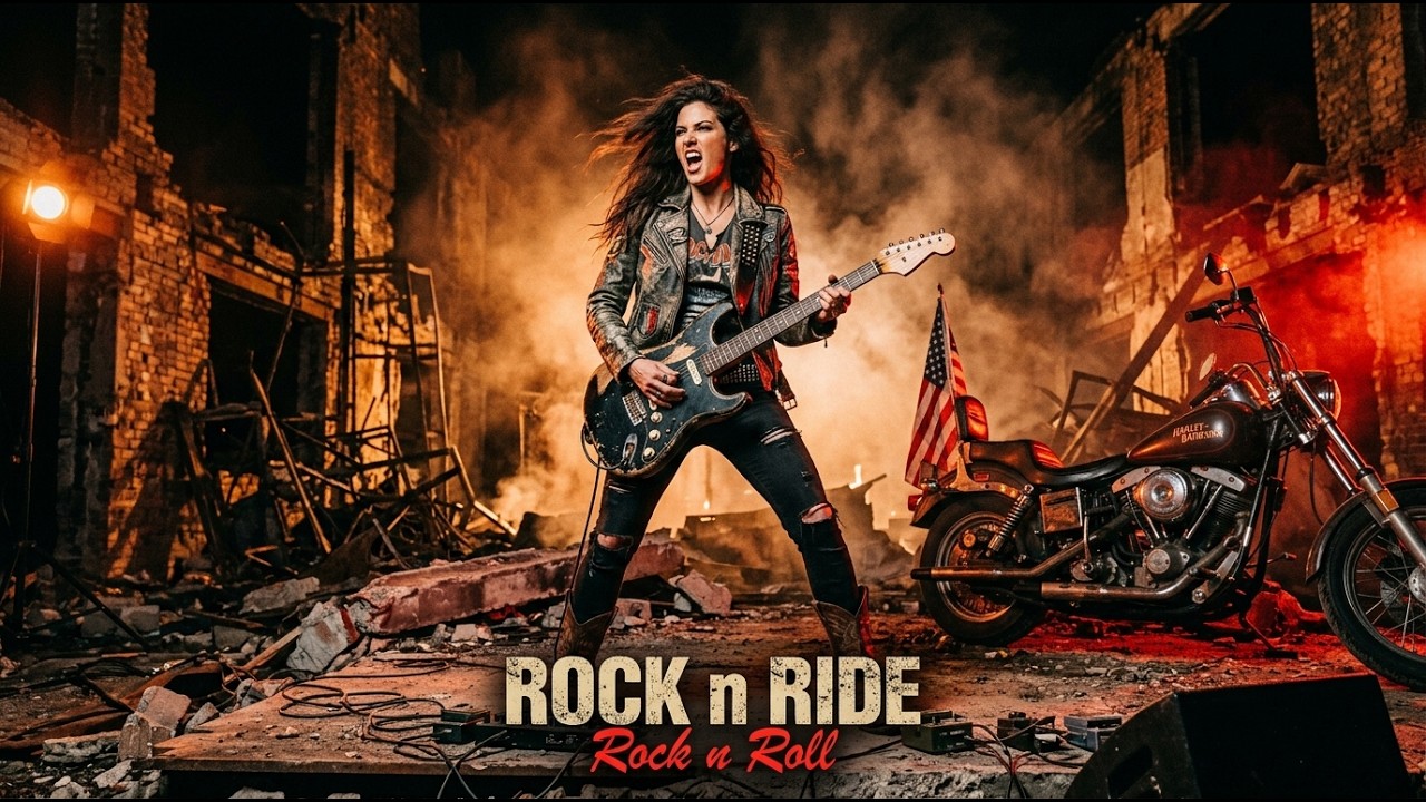 Best Music Rock N Roll 🎸 Rock N Ride 🔥 Desert Fury | Ride Across the States 🇺🇸