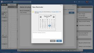 Reminders in Smartsheet