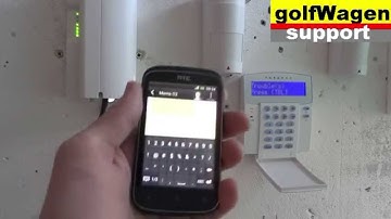 How to set ARM/DISARM alarm system PARADOX SP5500 with SMS (PCS250)