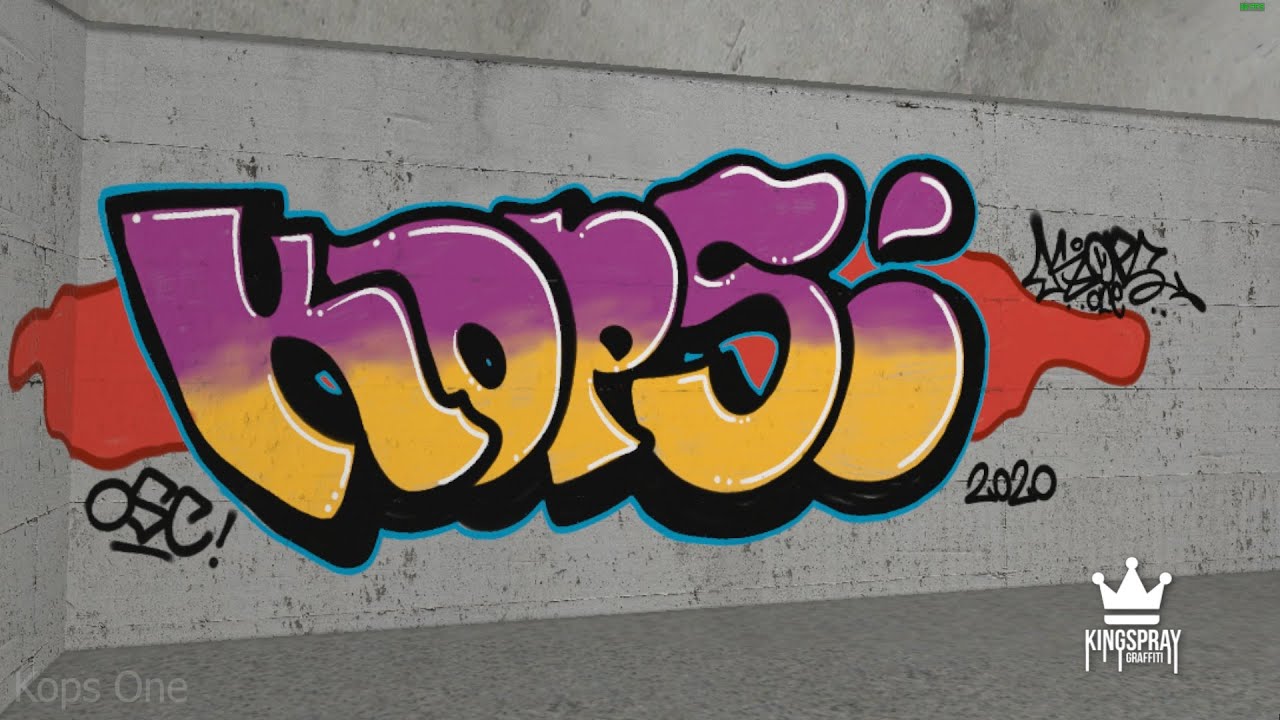KingSpray Graffiti VR Purple And Yellow Piece And More YouTube